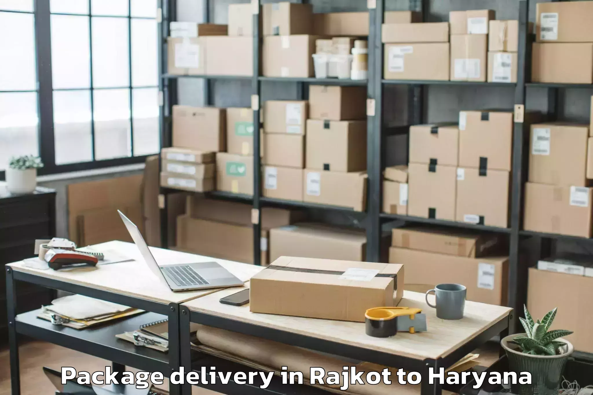 Top Rajkot to Kheri Sampla Package Delivery Available